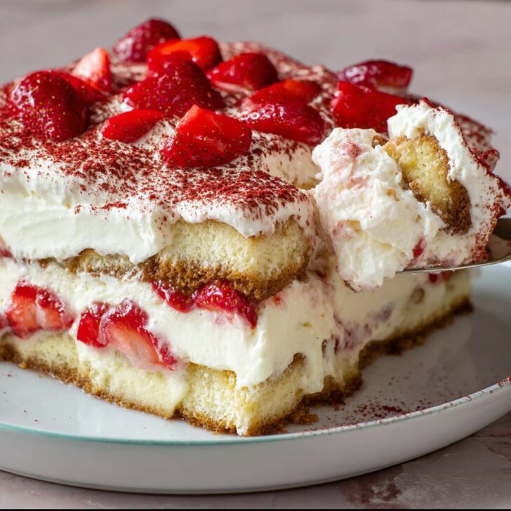 Strawberries & Cream Tiramisu