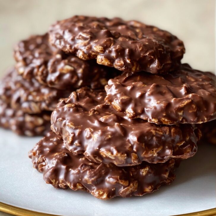 No Bake Chocolate Peanut Butter Cookies