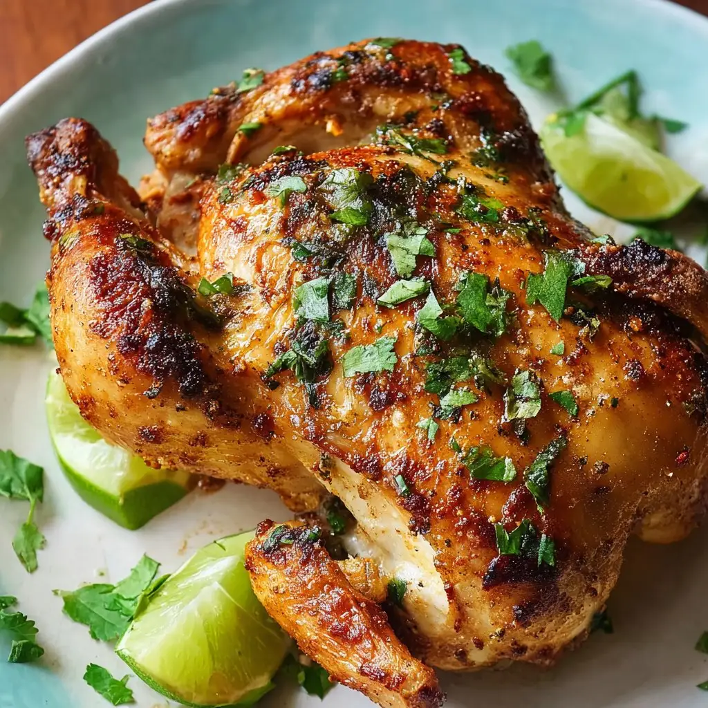 Air Fryer Cilantro-Lime Cornish Hen