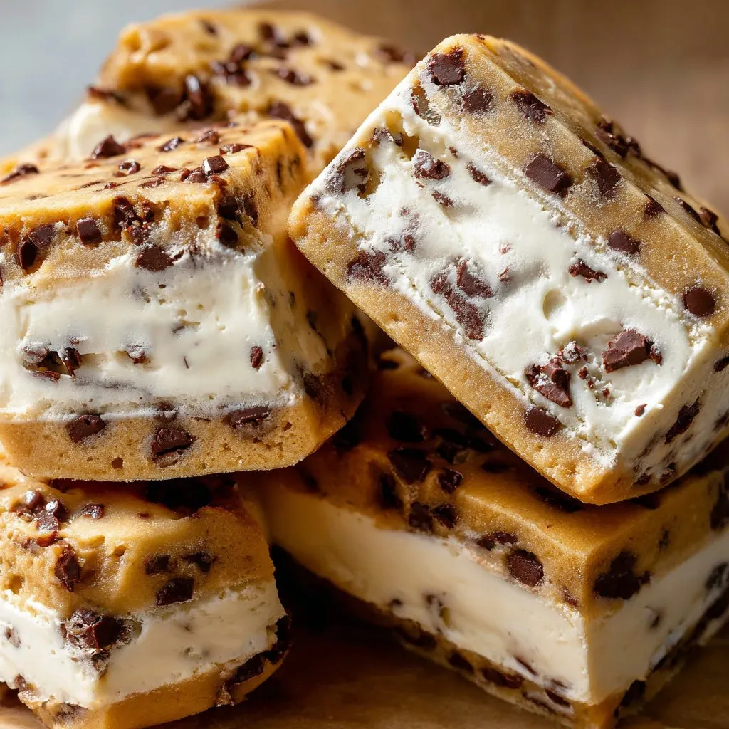 Cookie Dough Ice Cream Sandwiches