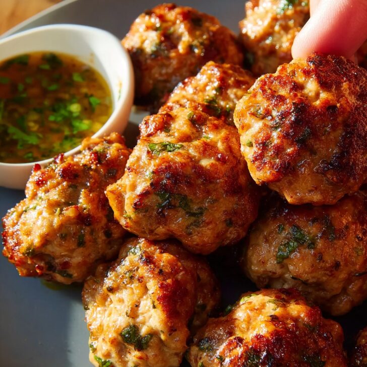 Air Fryer Chipotle Chicken Meatballs
