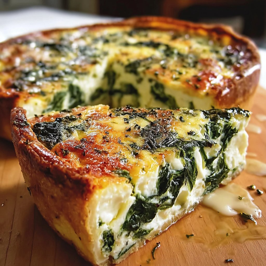 Ricotta Spinach Quiche Delight