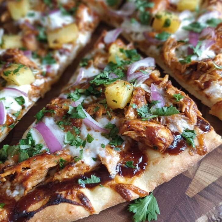 Hawaiian BBQ Chicken Flatbread
