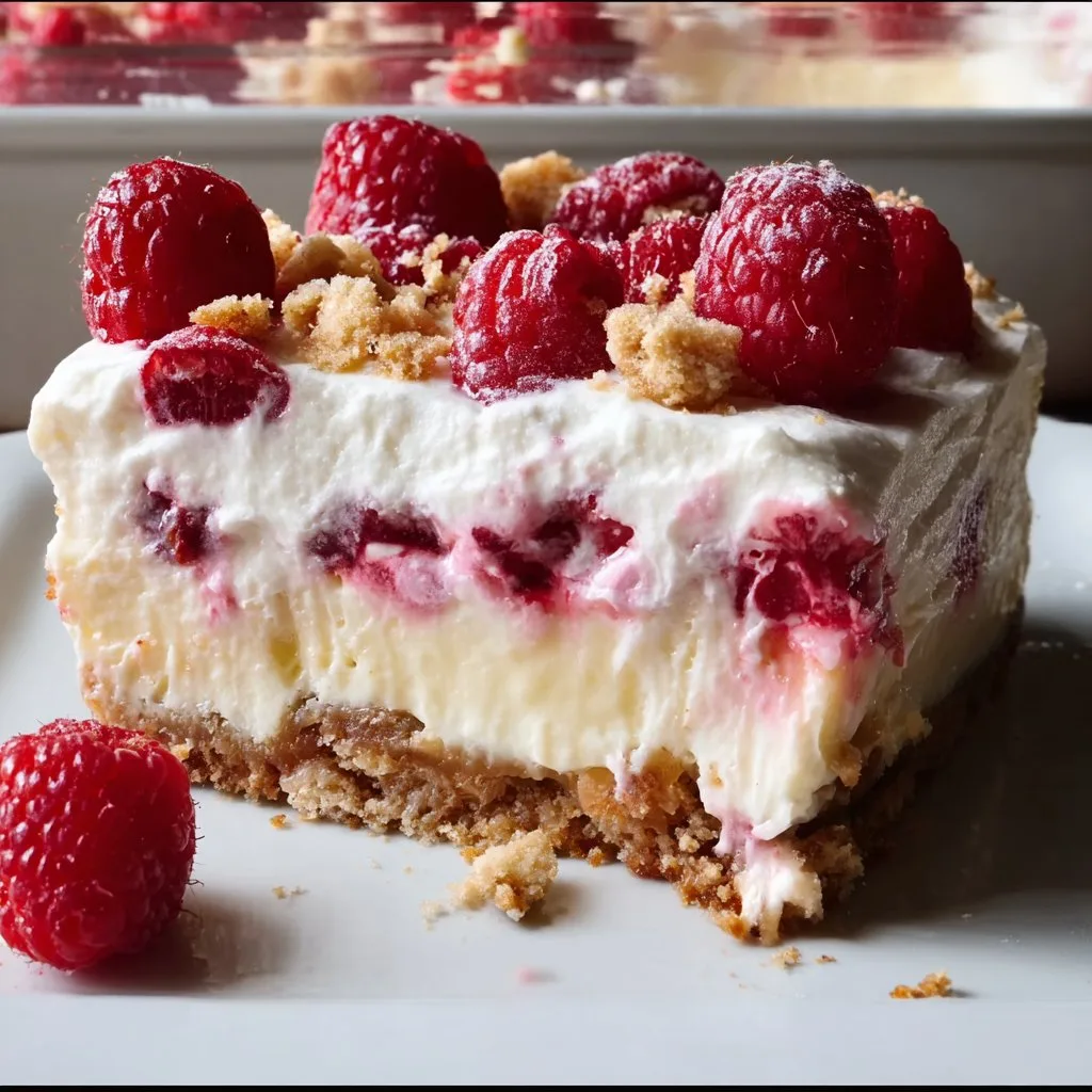 Raspberry Cheesecake Lasagna