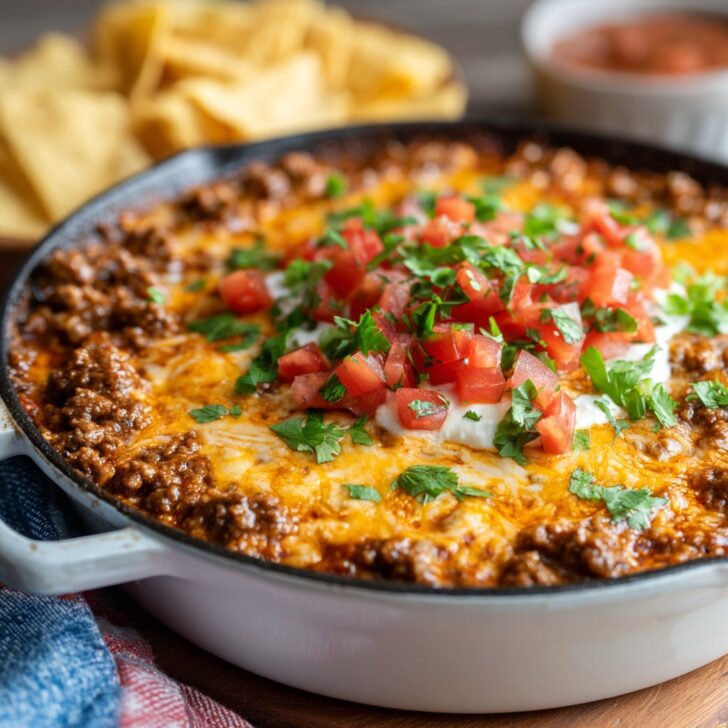 Enchilada Dip with Ground Beef