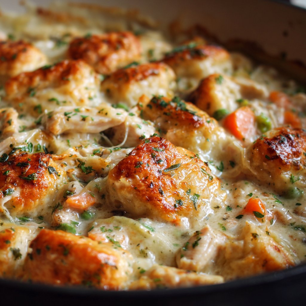 One Pot Gnocchi Chicken Pot Pie