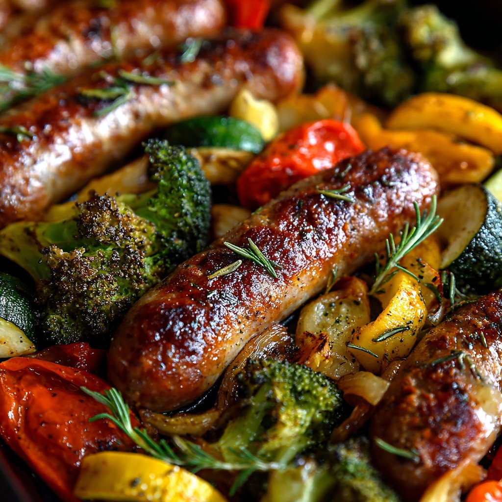 Sheet-Pan Sausage & Veggies