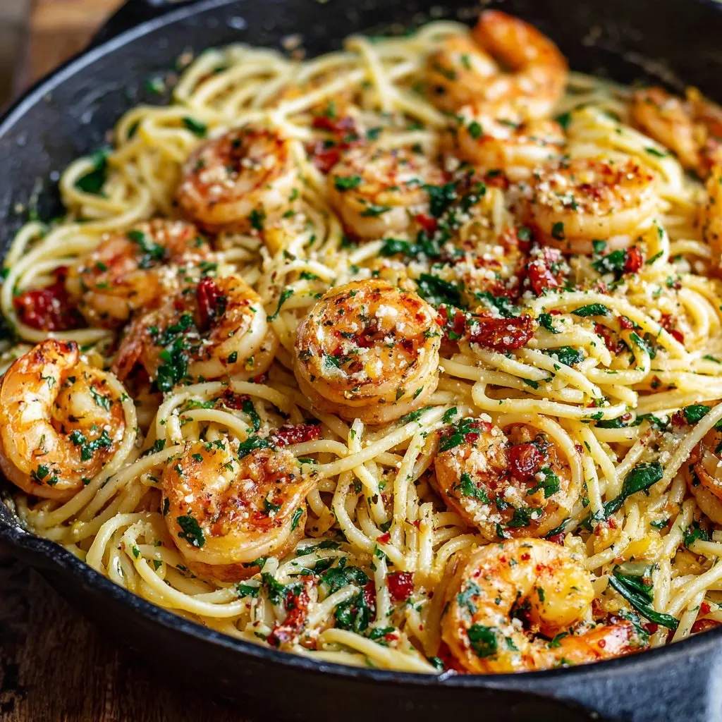 Garlic Shrimp Pasta