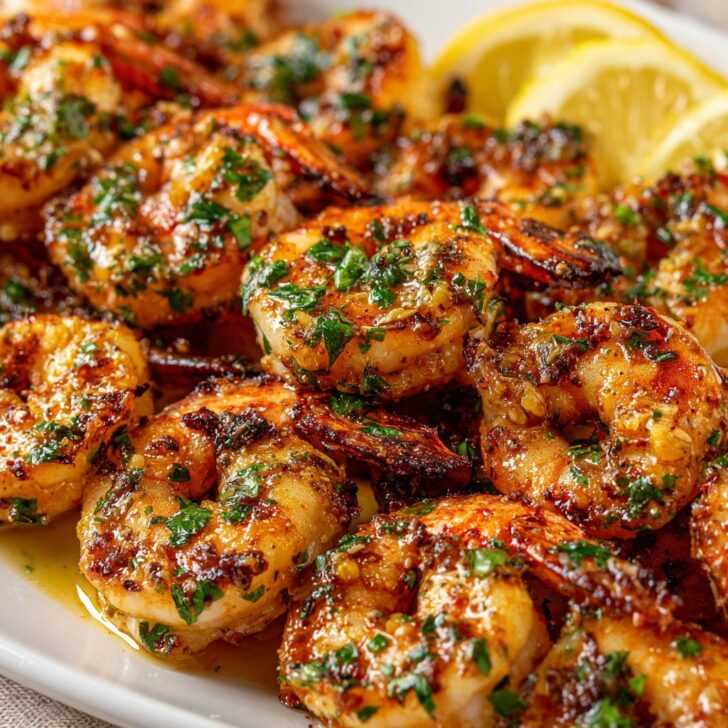 Garlic Butter Grilled Shrimp Skewers