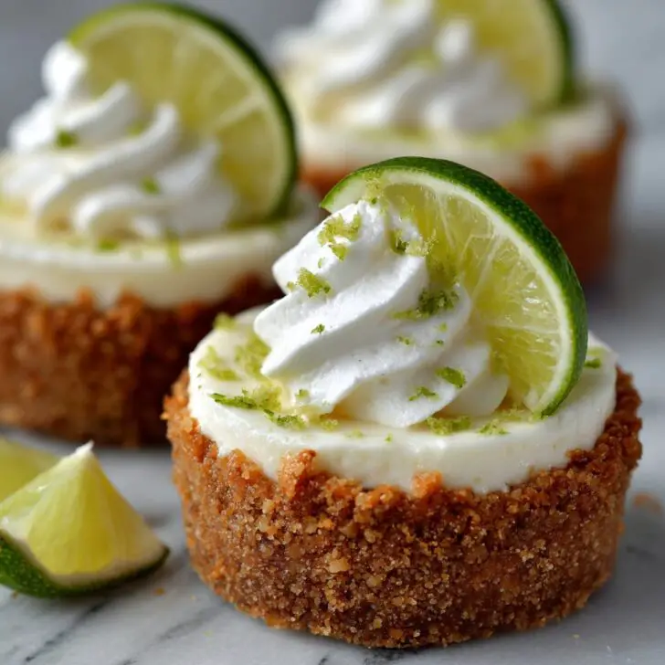 Mini Key Lime Pies (No Bake)
