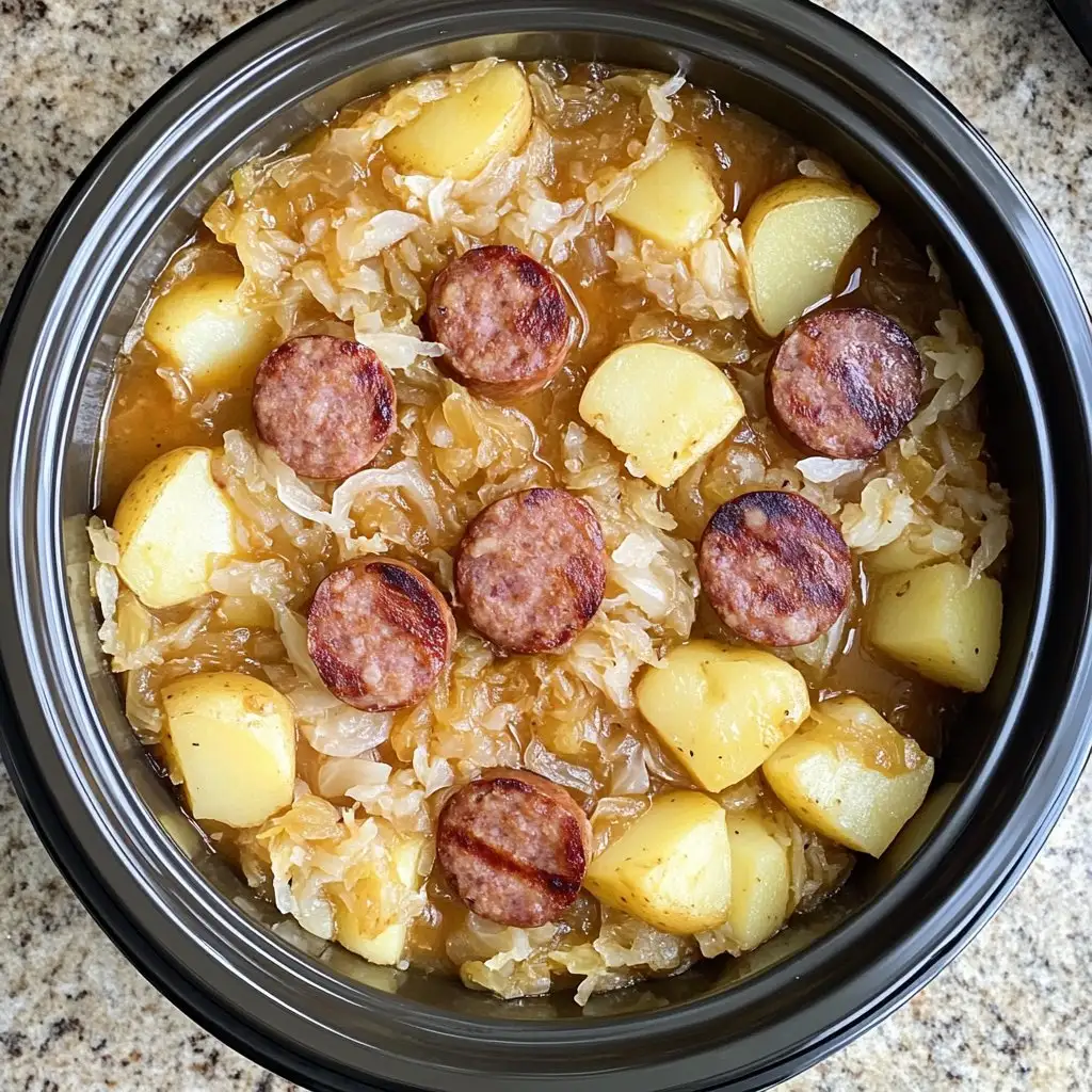Polish Sausage, Sauerkraut and Potatoes