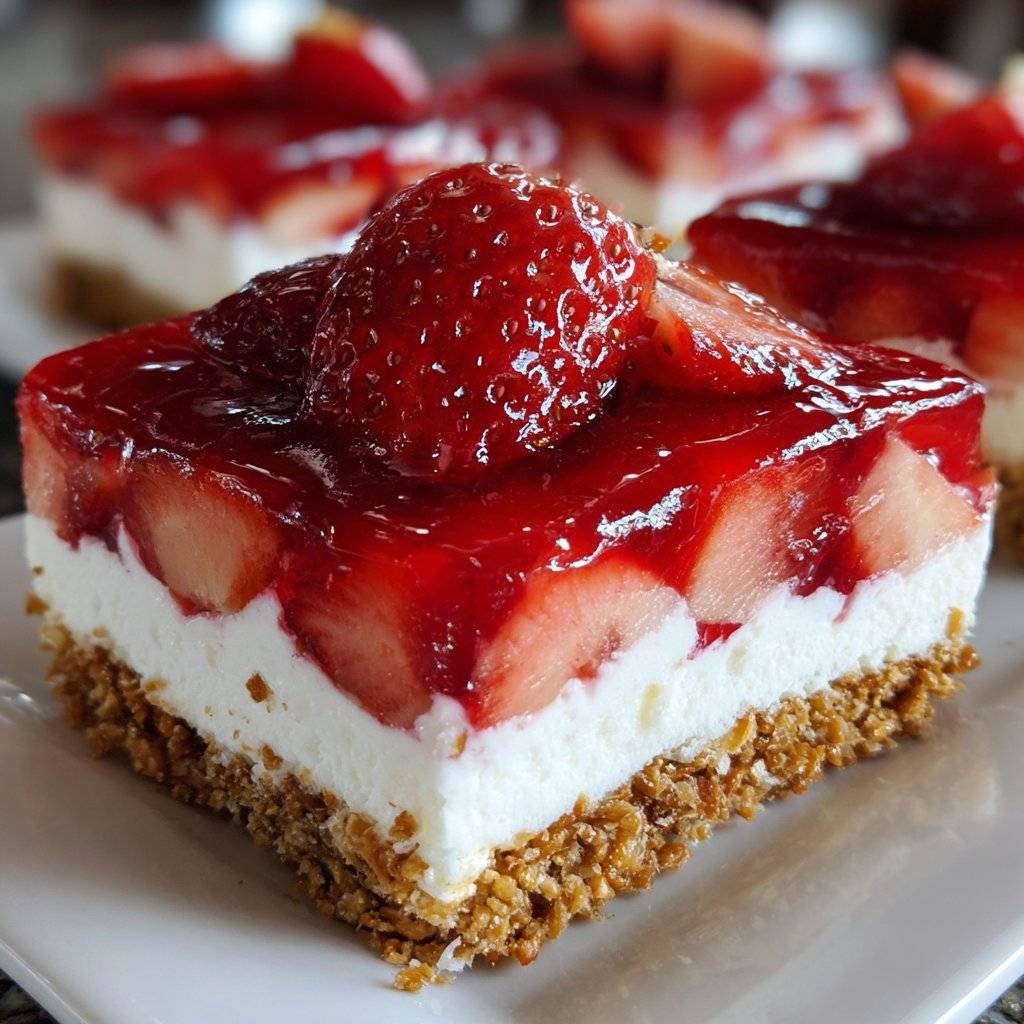 Strawberry Pretzel Salad Dessert