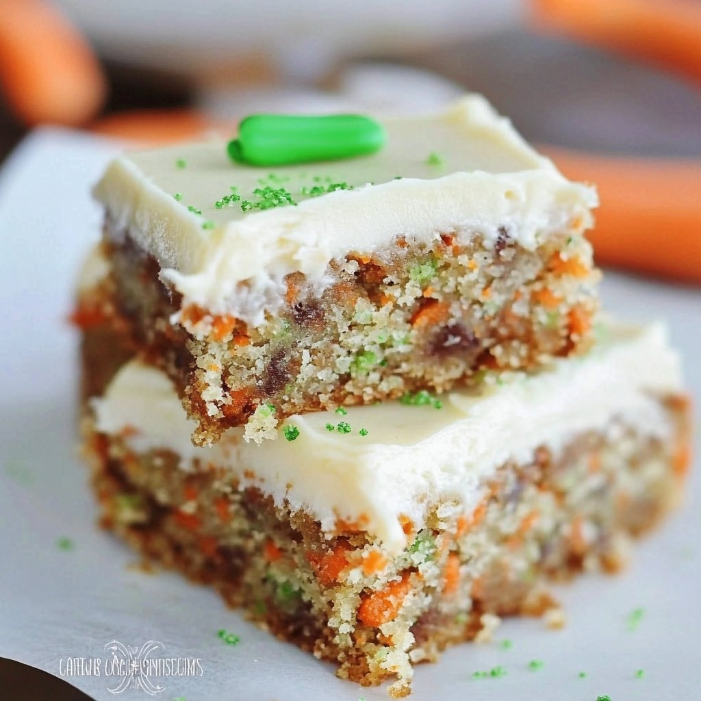 Decadent Carrot Cake Bars with Cream Cheese Frosting