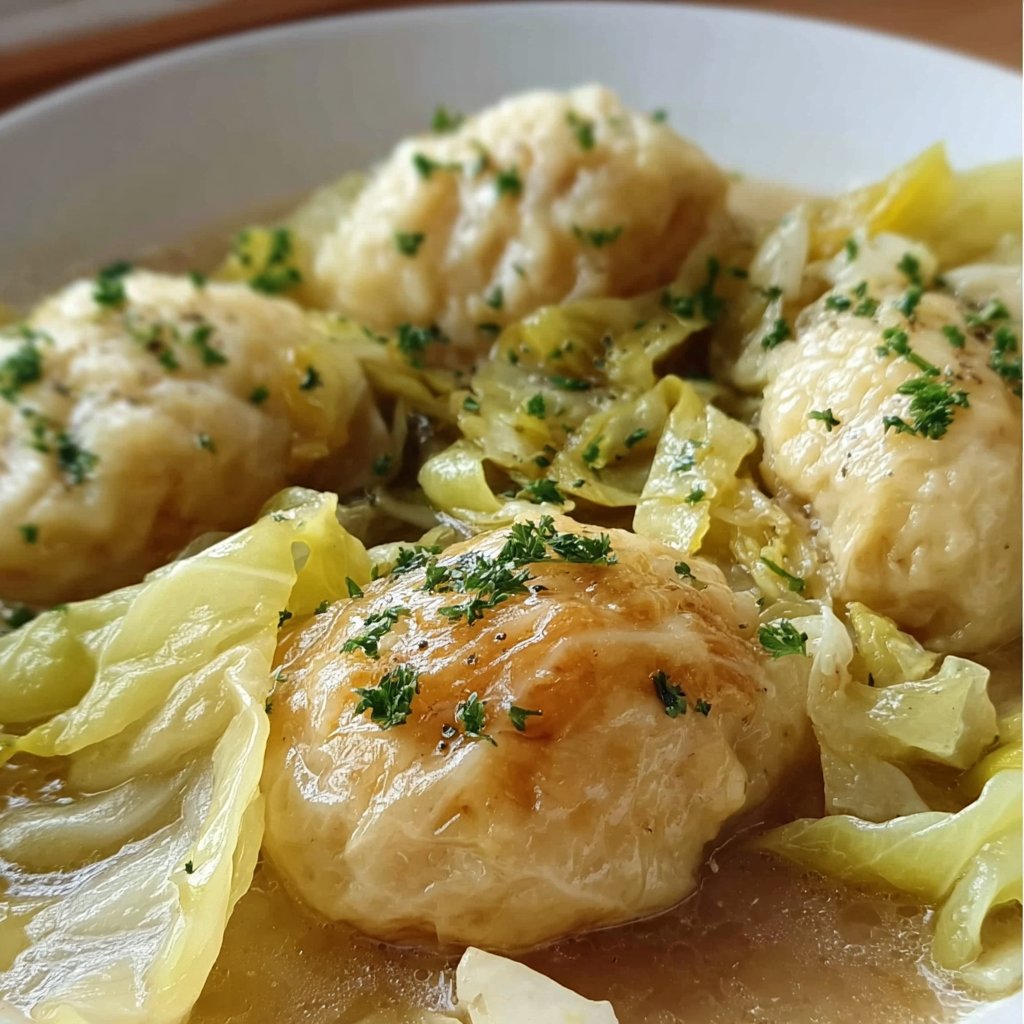 German Cabbage and Dumplings