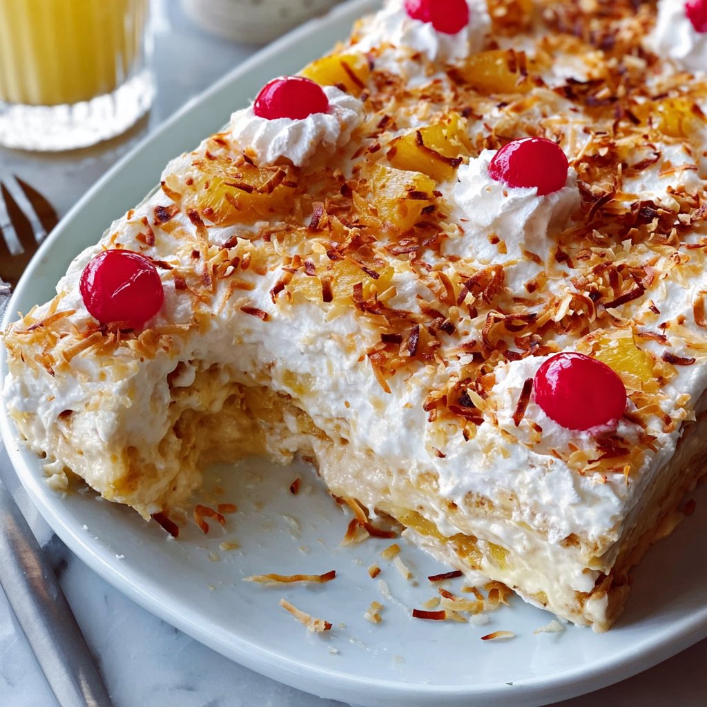 Piña Colada Lasagna