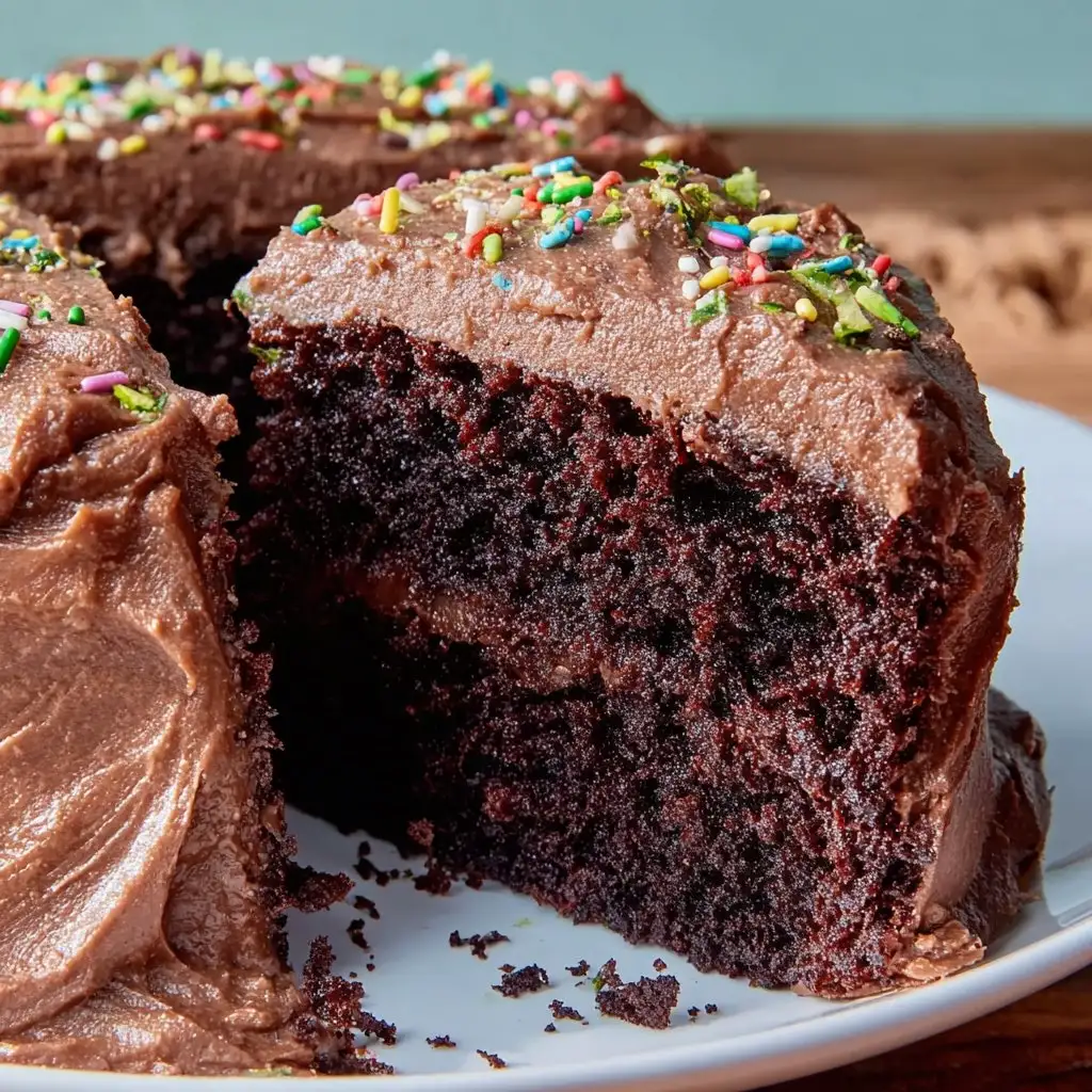 Air Fryer Vegan Chocolate Zucchini Birthday Cake