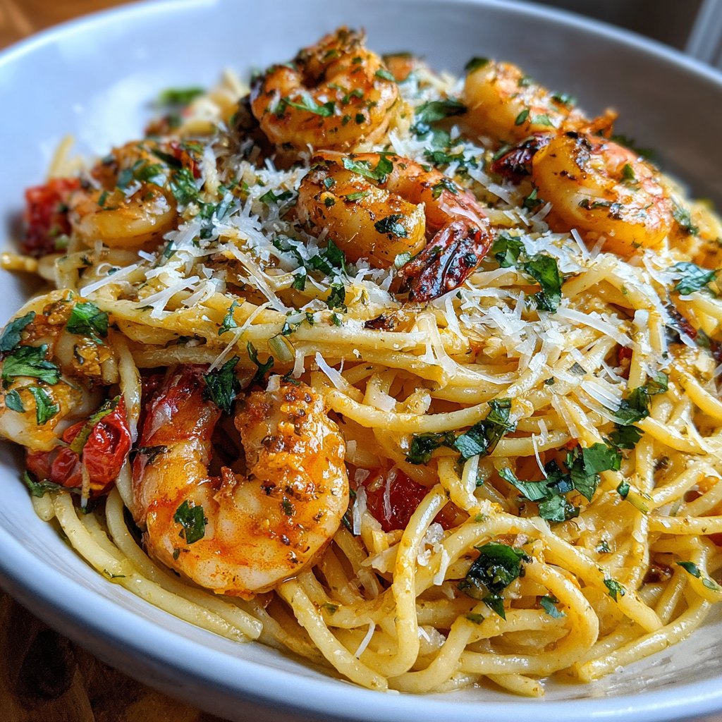 Garlic Shrimp Pasta