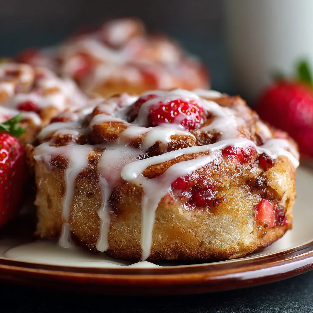 Strawberry Cinnamon Rolls