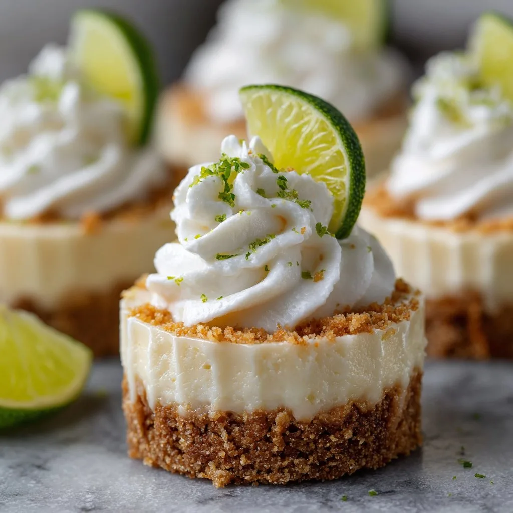 Mini Key Lime Pies (No Bake)