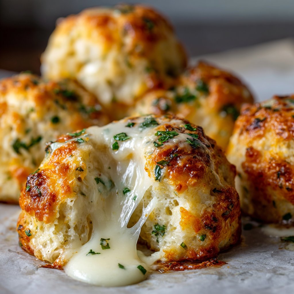 Gooey Mozzarella Biscuit Bombs