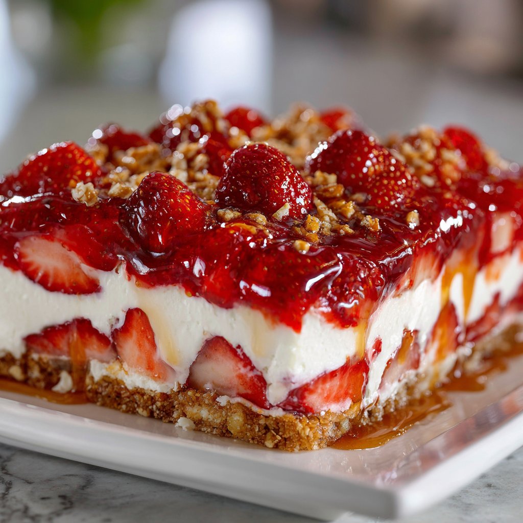 Strawberry Pretzel Salad Dessert