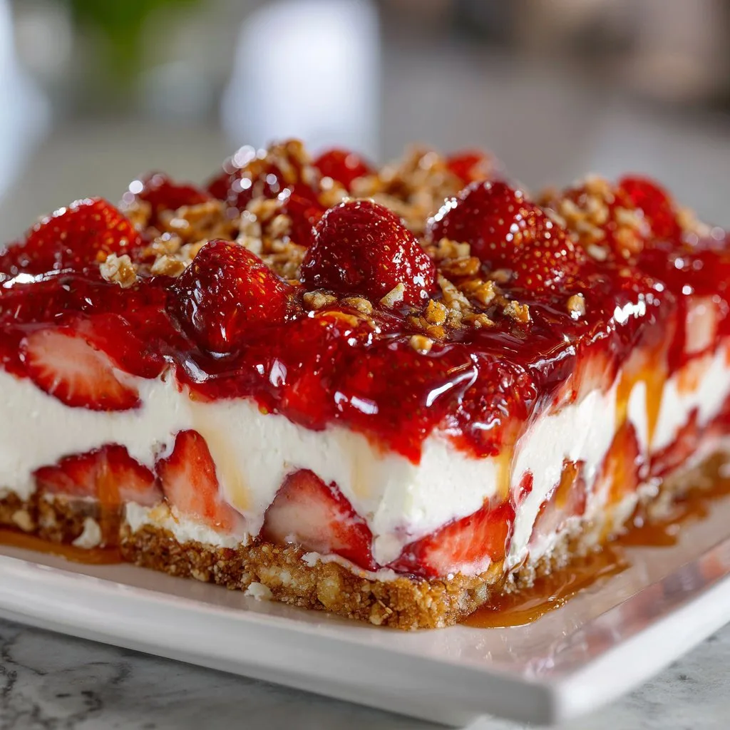 Strawberry Pretzel Salad Dessert