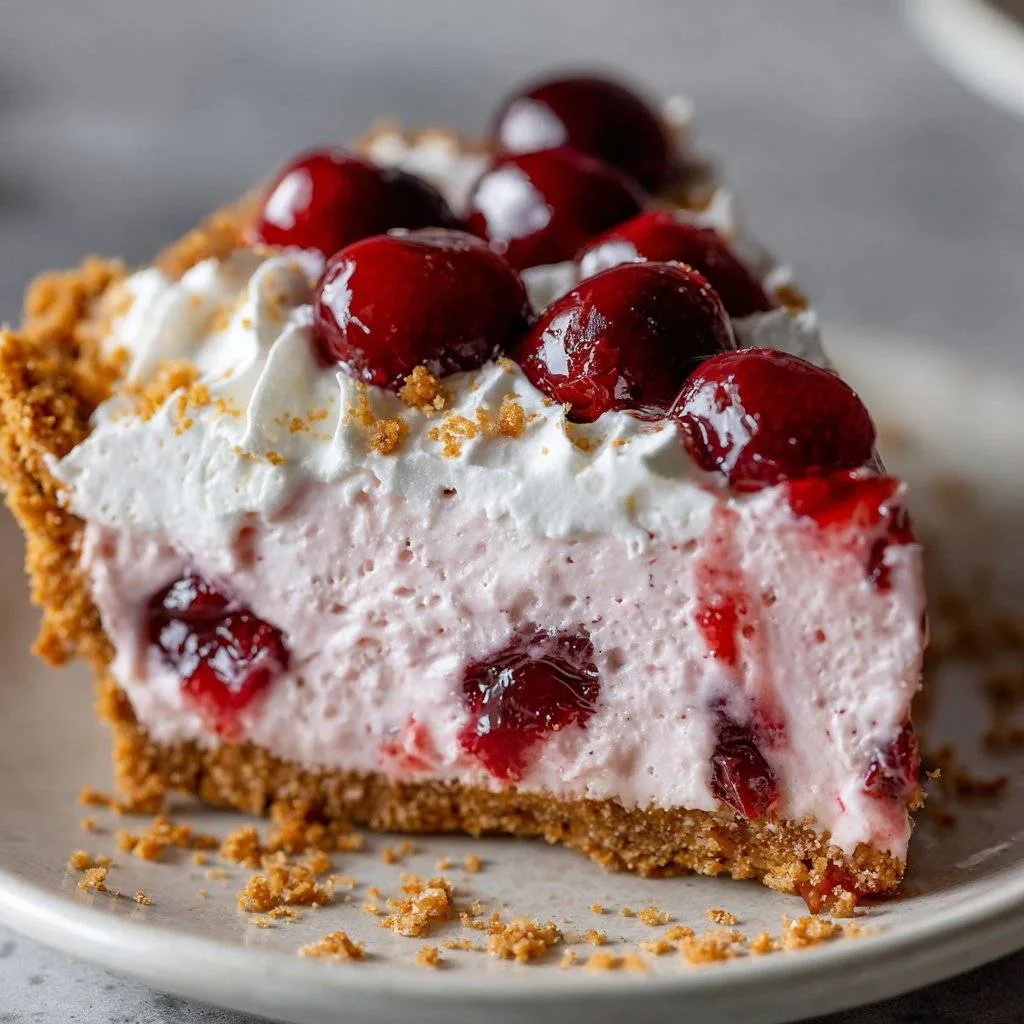 Cherry Vanilla Ice Cream Pie