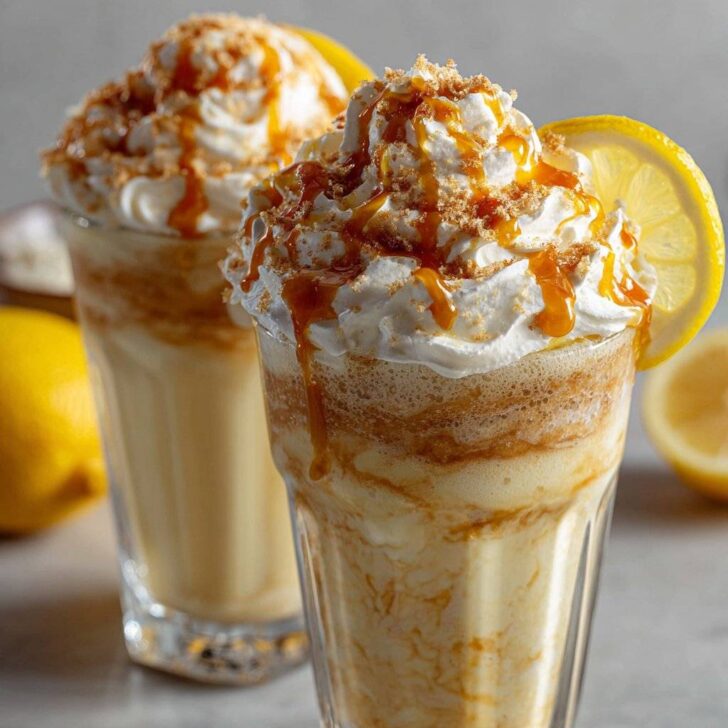 Lemonade Ice Cream Floats