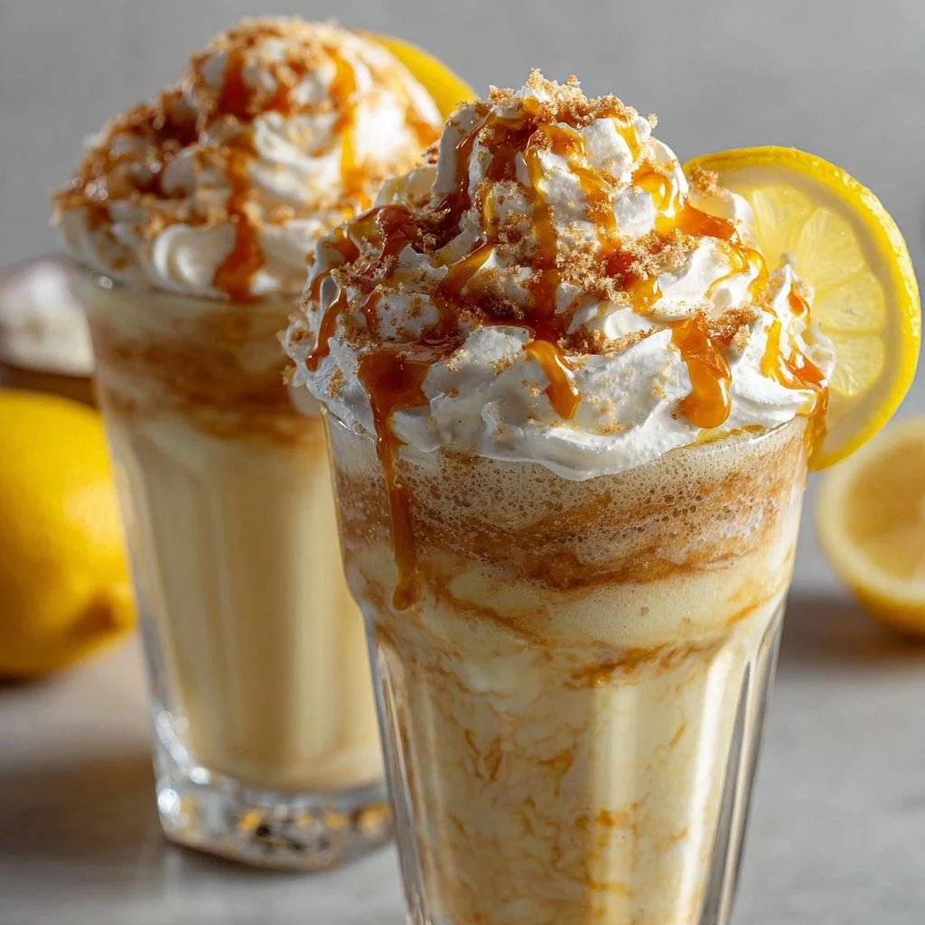 Lemonade Ice Cream Floats