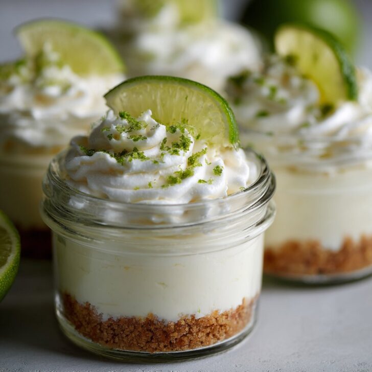 No-Bake Key Lime Cheesecake Jars