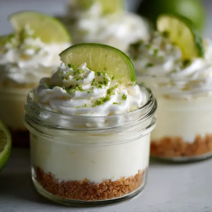 No-Bake Key Lime Cheesecake Jars