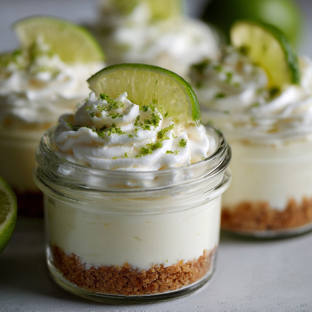 No-Bake Key Lime Cheesecake Jars