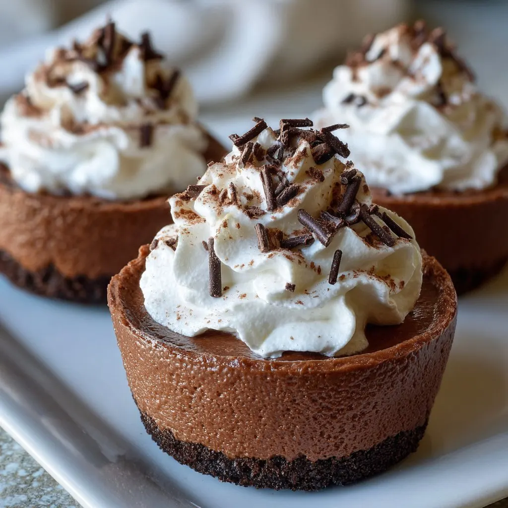 No-Bake Mocha Mousse Cups