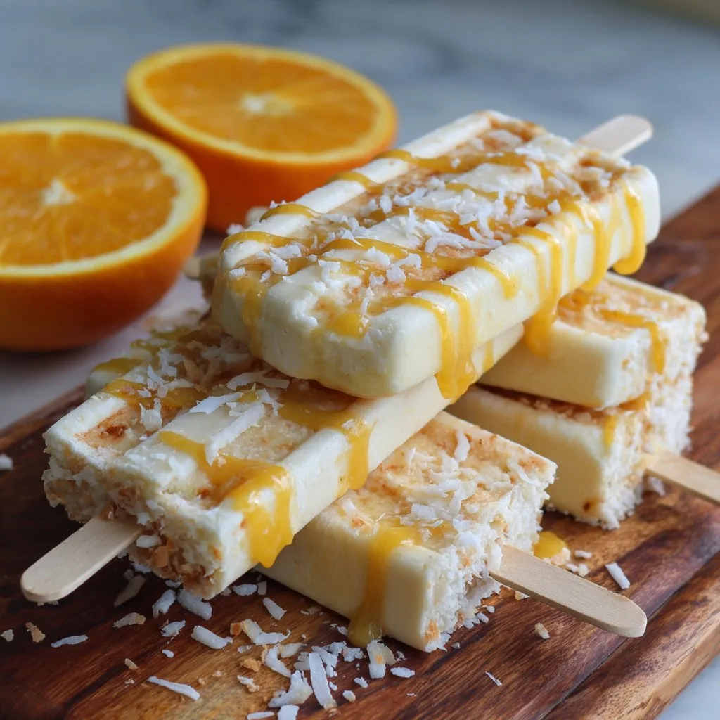Coconut Mango Smoothie Pops