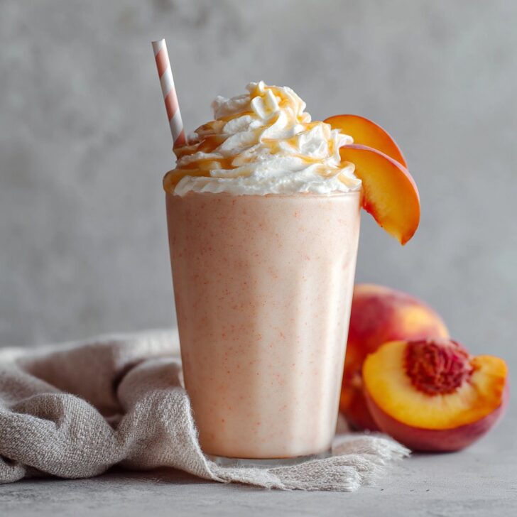Frozen Peach Yogurt Smoothies