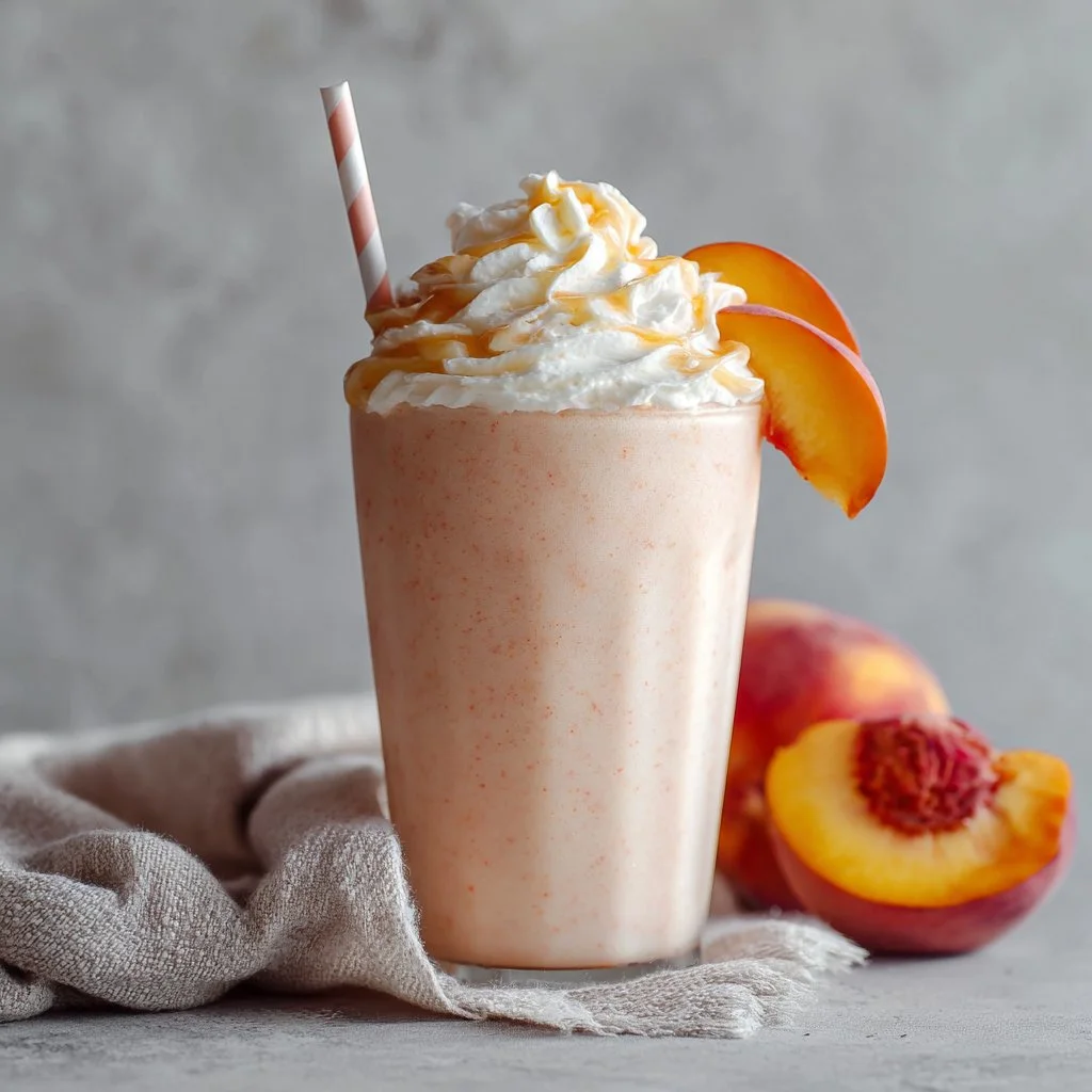 Frozen Peach Yogurt Smoothies