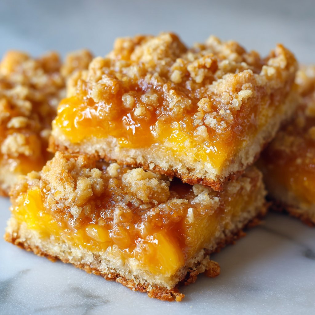 Heavenly Summer Peach Bars