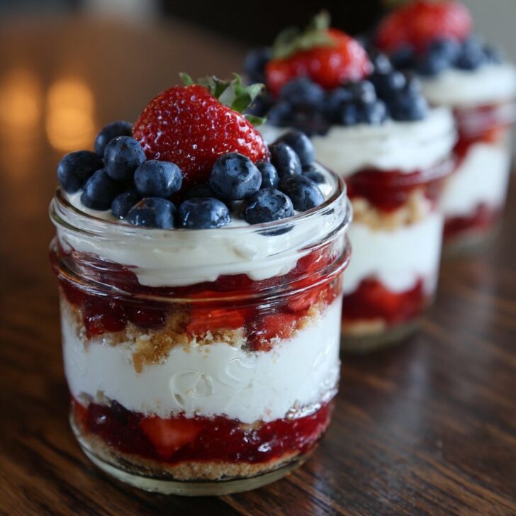 Red, White & Blueberry Parfaits – 4th of July Dessert for Busy Moms