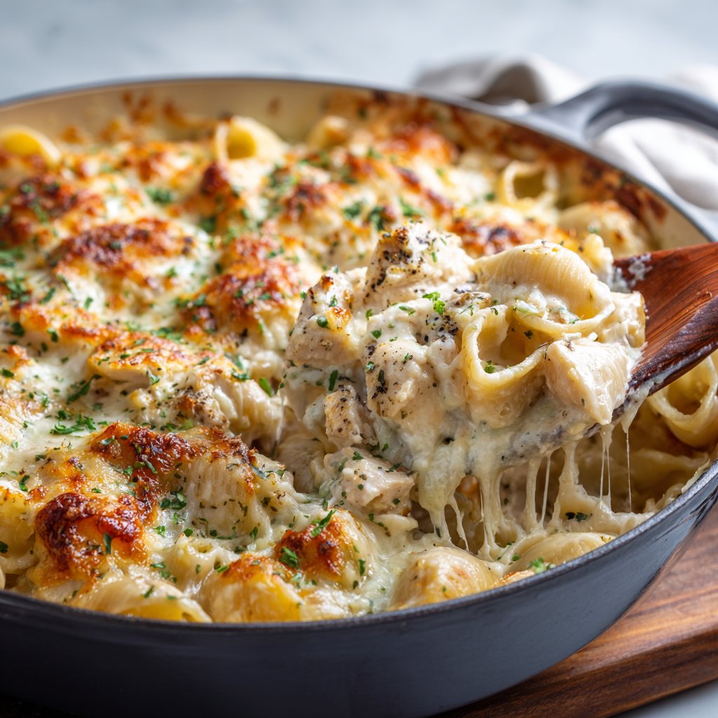 Creamy Chicken Alfredo Bake – Easy Weeknight Dinner for Tired Moms