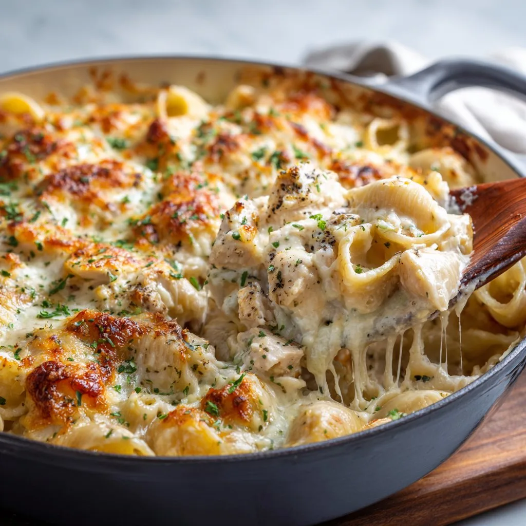 Creamy Chicken Alfredo Bake – Easy Weeknight Dinner for Tired Moms