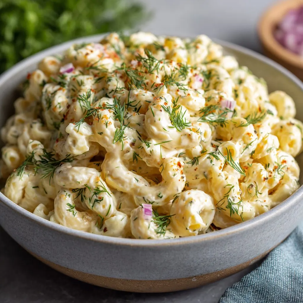 Macaroni Salad with Dijon and Dill