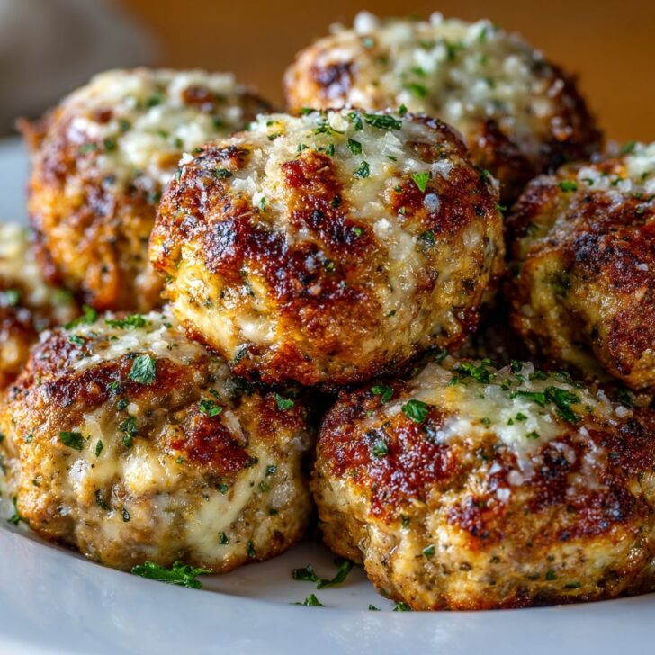 Garlic Parmesan Meatloaf Bites Recipe – Easy, Juicy & Flavorful