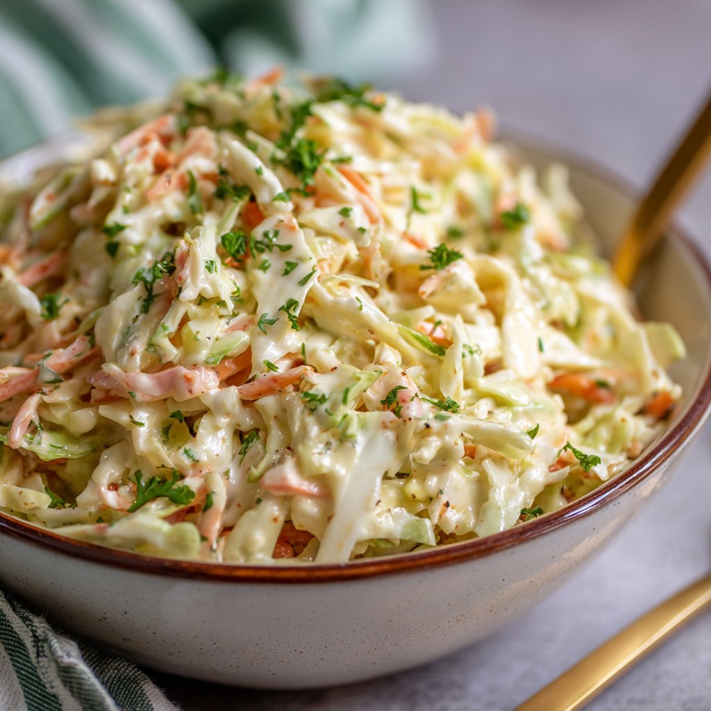 Copycat KFC Coleslaw with Creamy Tangy Dressing