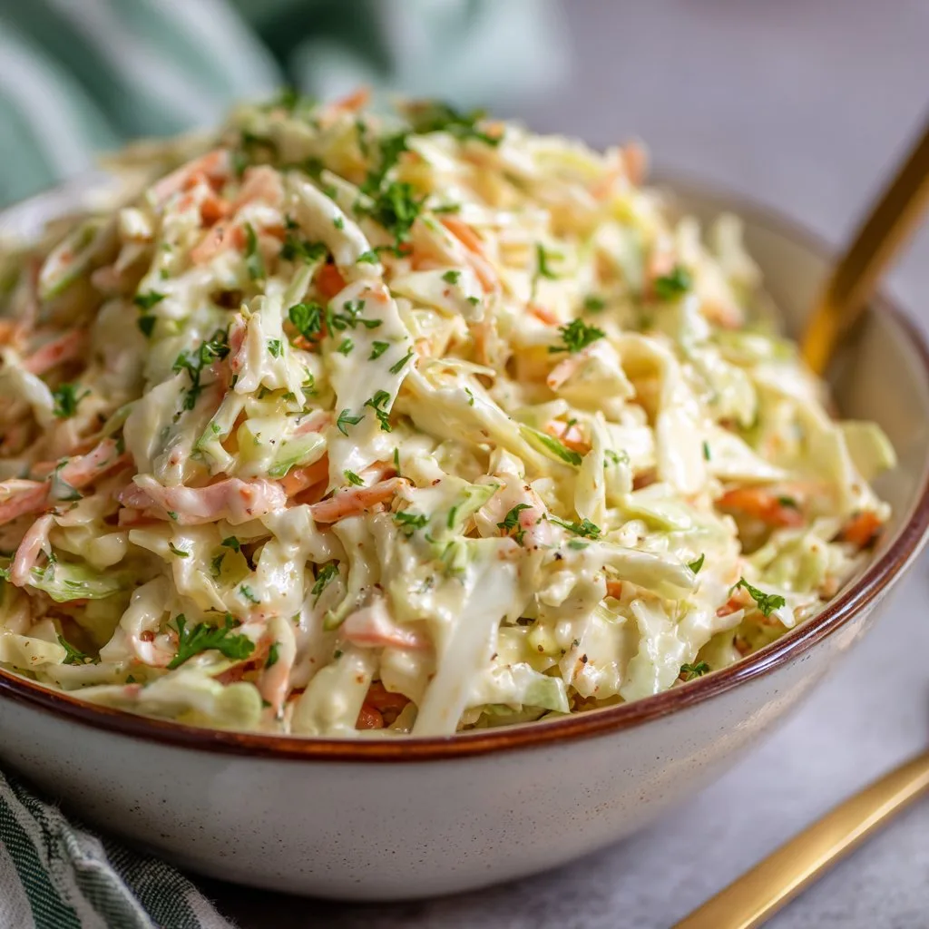 Copycat KFC Coleslaw with Creamy Tangy Dressing