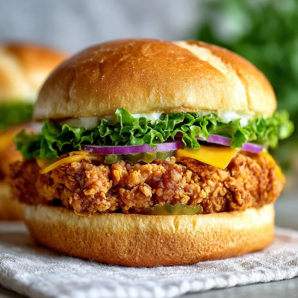Popeyes Copycat Chicken Sandwich with Buttermilk Crust