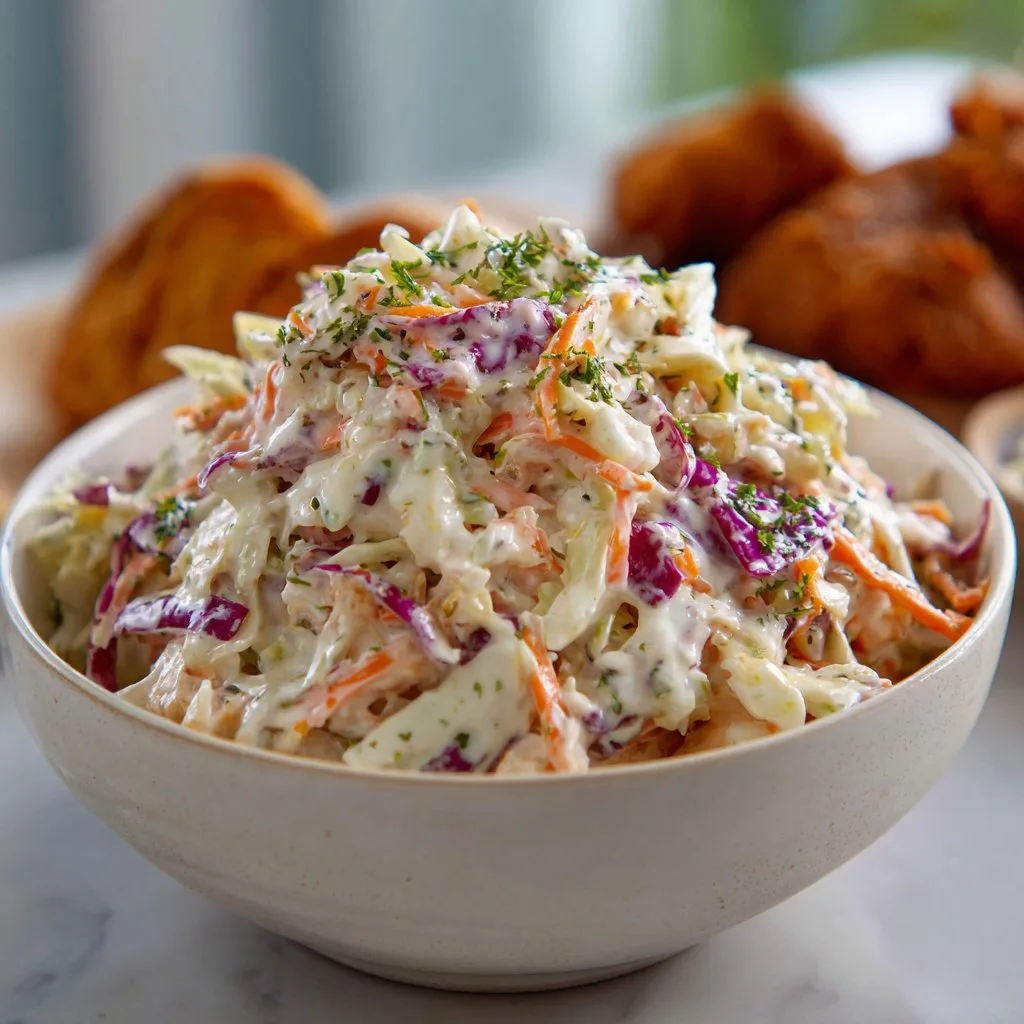 KFC Copycat Coleslaw with Tangy Buttermilk Dressing