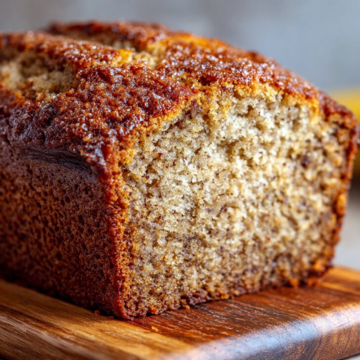 Moist Banana Bread Recipe with Brown Sugar Crust