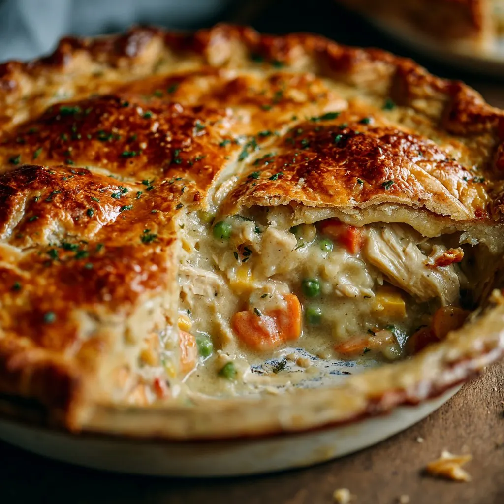 Classic Chicken Pot Pie with Buttery Crust