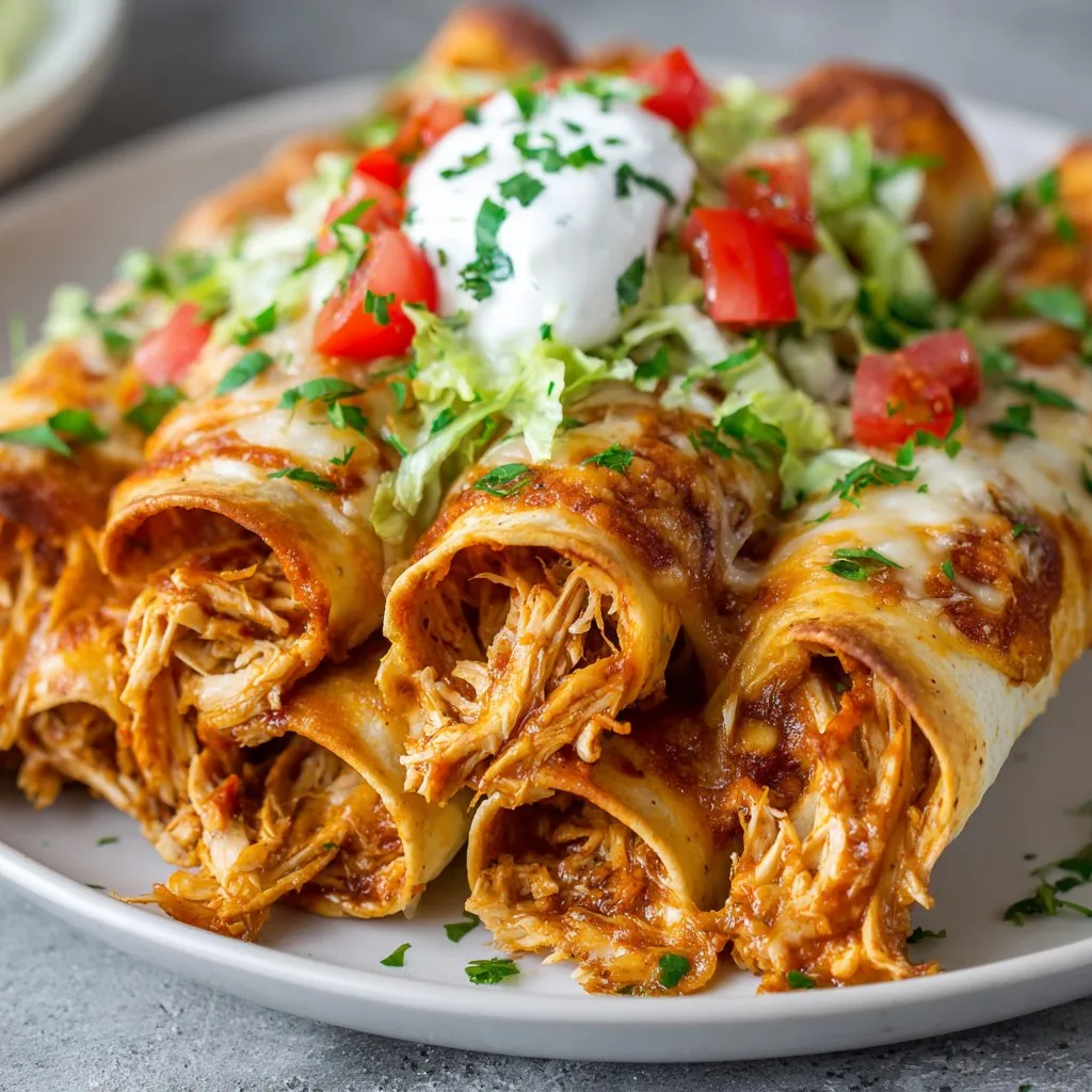 Taquitos with Shredded Chicken and Cheese