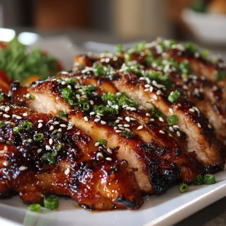 Korean BBQ Chicken with Sesame Soy Glaze